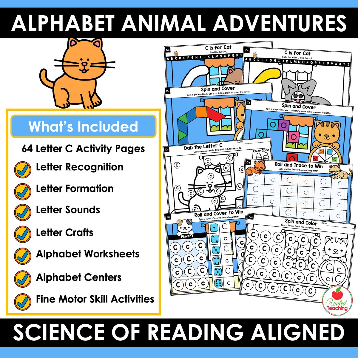 Alphabet Animal Adventures Letter C Packet - Image 2