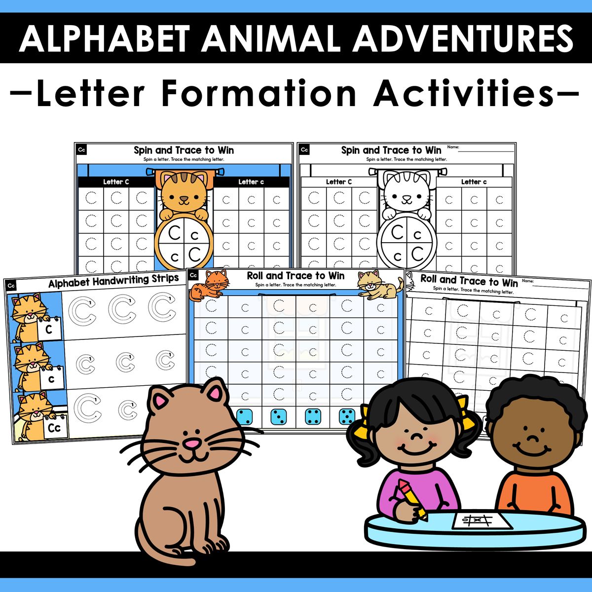 Alphabet Animal Adventures Letter C Formation Activities