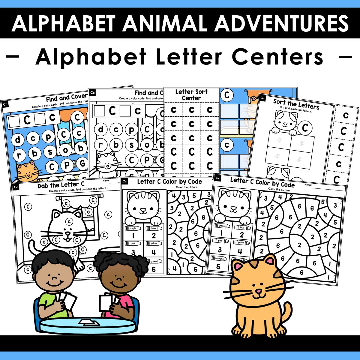 Alphabet Animal Adventures Letter C Centers