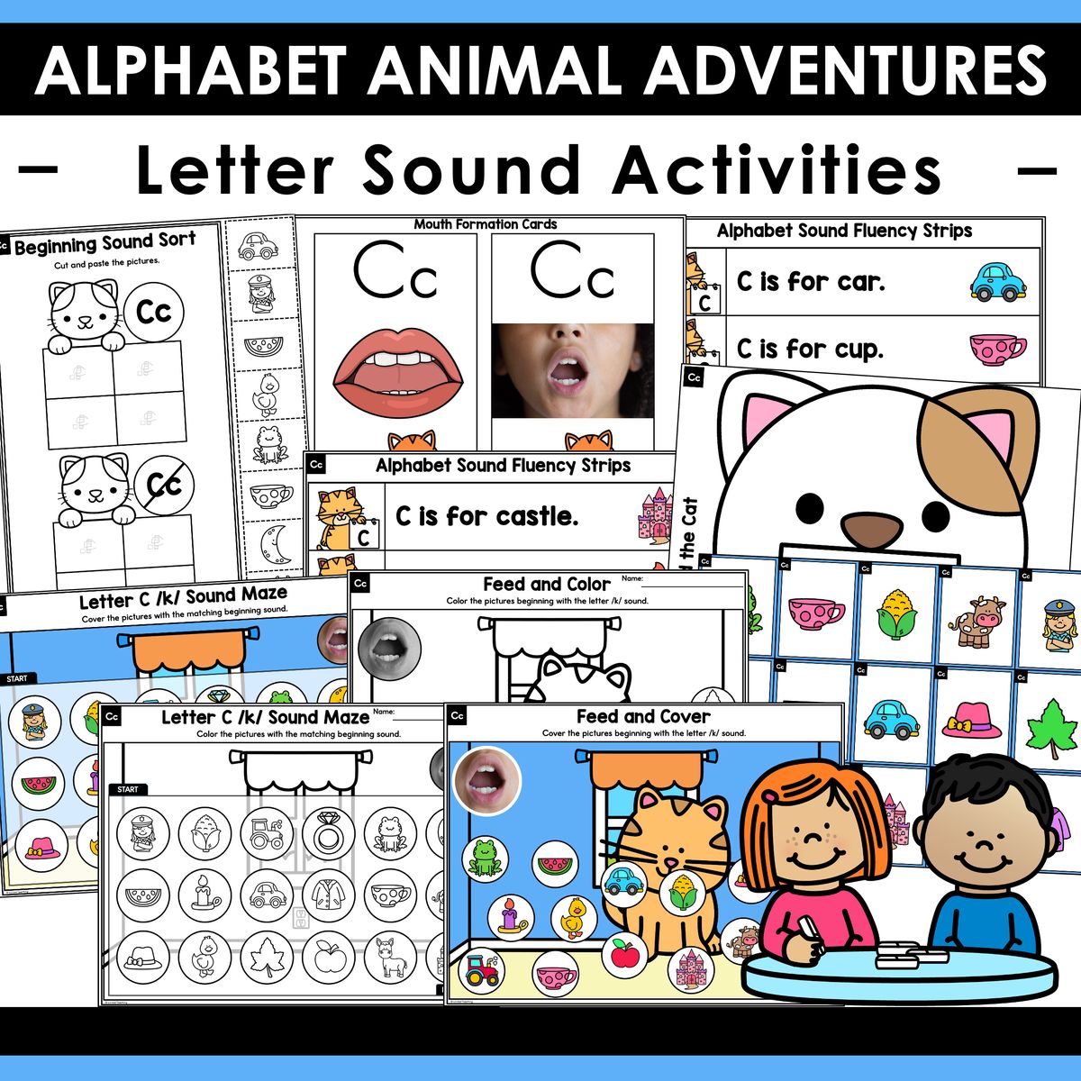 Alphabet Animal Adventures Letter C Sound Activities