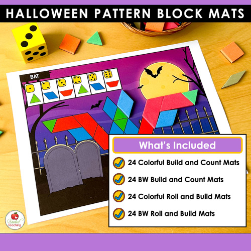 Halloween Pattern Block Mats Packet - Image 2