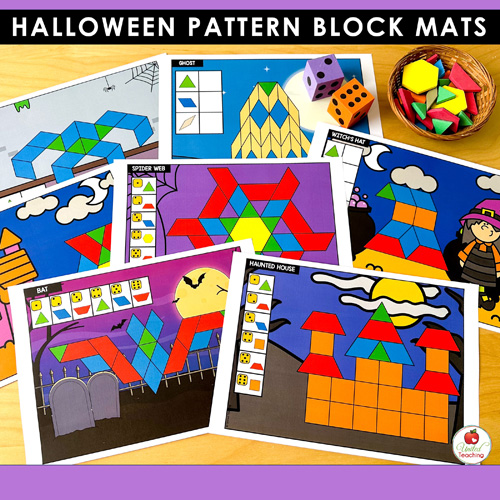Halloween Pattern Block Mats Packet - Image 5