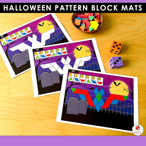 Halloween Pattern Block Mats Packet - Image 7