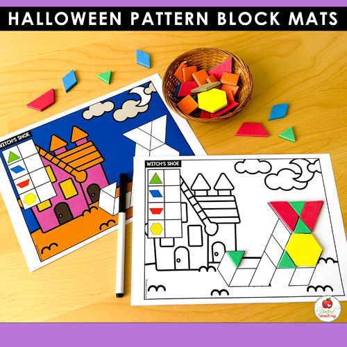 Halloween Pattern Block Mats Packet - Image 8