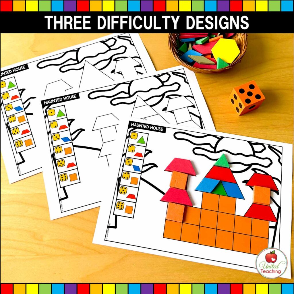 Thanksgiving Pattern Block Mats Packet - United Teaching