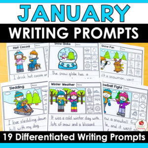 January Writing Prompts Packet Cover