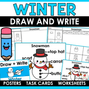 Winter Draw and Write Packet Cover