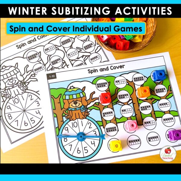 Subitizing Activities Winter Math Bundle - Image 6