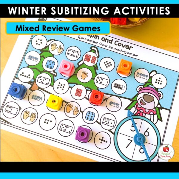 Subitizing Activities Winter Math Bundle - Image 9