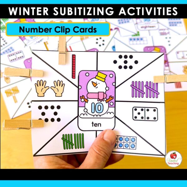 Subitizing Activities Winter Math Bundle - Image 12