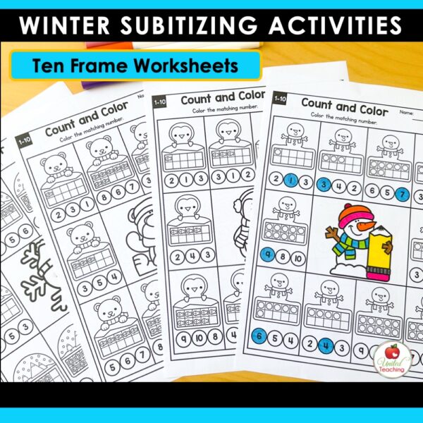 Subitizing Activities Winter Math Bundle - Image 13
