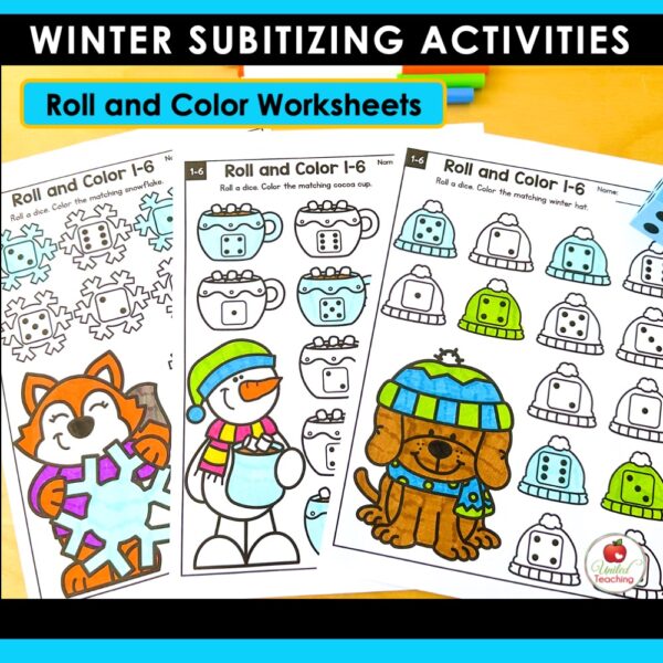 Subitizing Activities Winter Math Bundle - Image 15