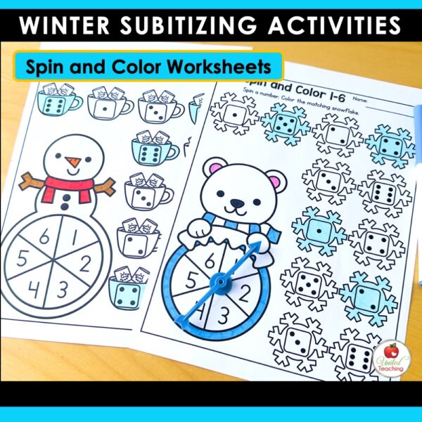 Subitizing Activities Winter Math Bundle - Image 16