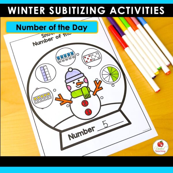Subitizing Activities Winter Math Bundle - Image 19