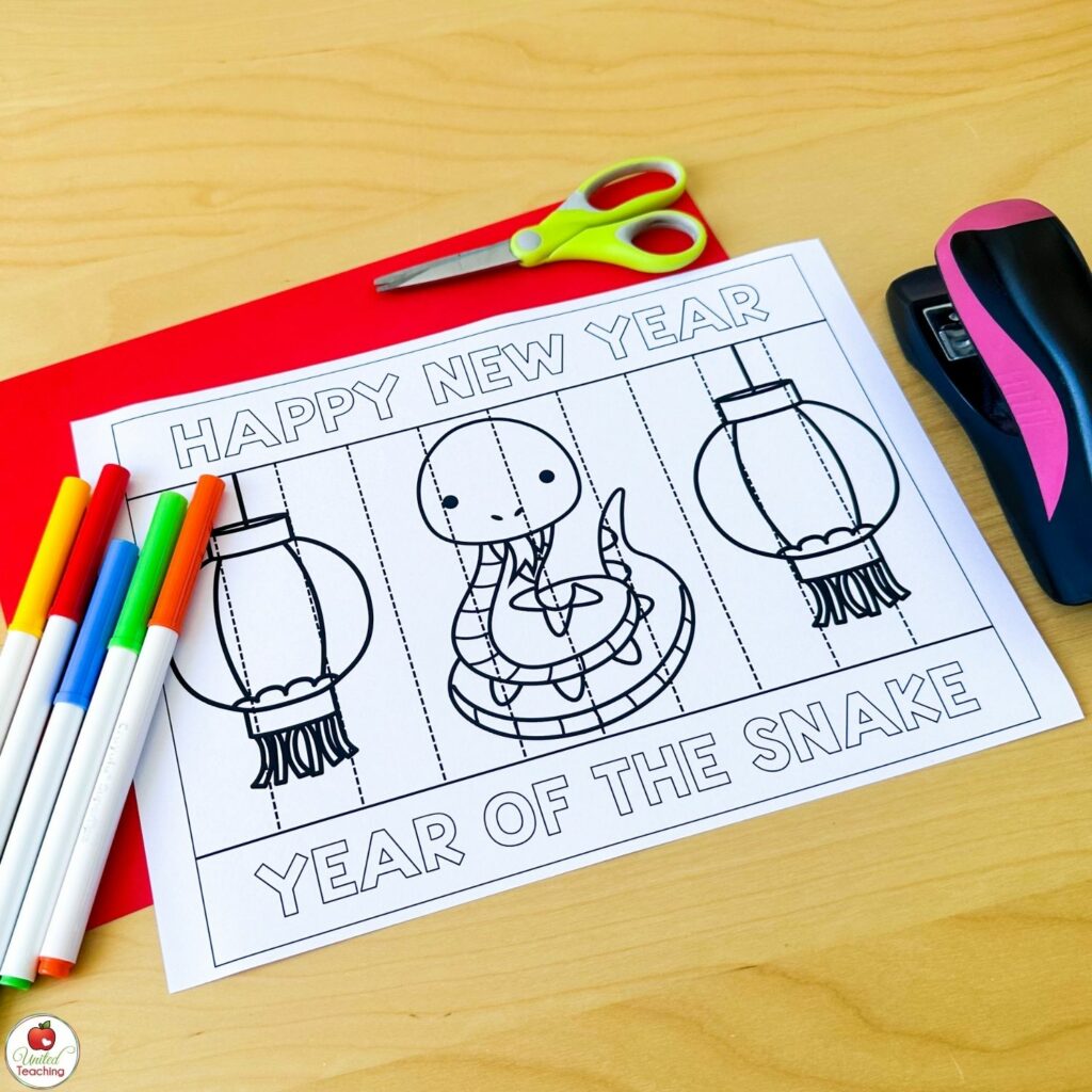 Year of the Snake Lunar New Year Lantern Craft