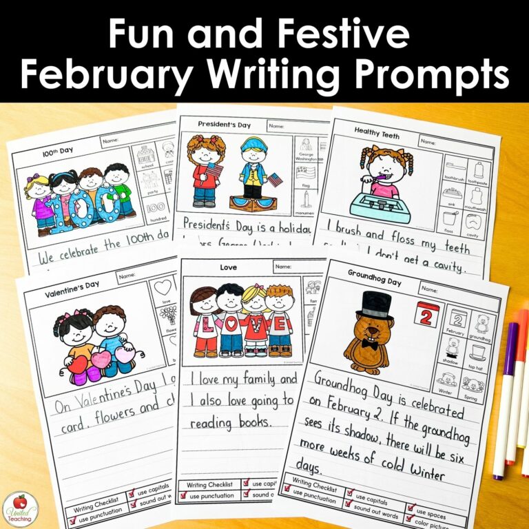 Fun February Writing Prompts for Kindergarten