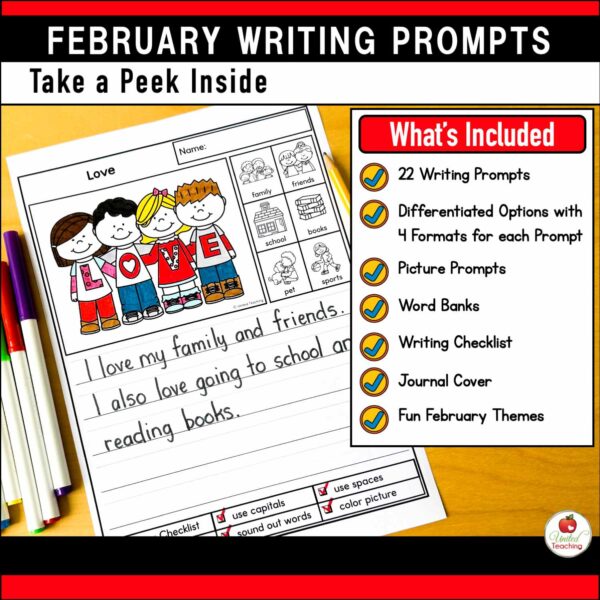 February Writing Prompts Packet - Image 2