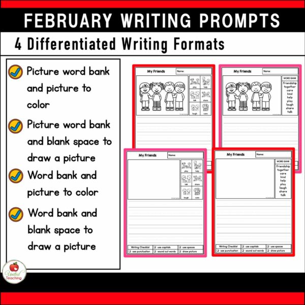 February Writing Prompts Packet - Image 7