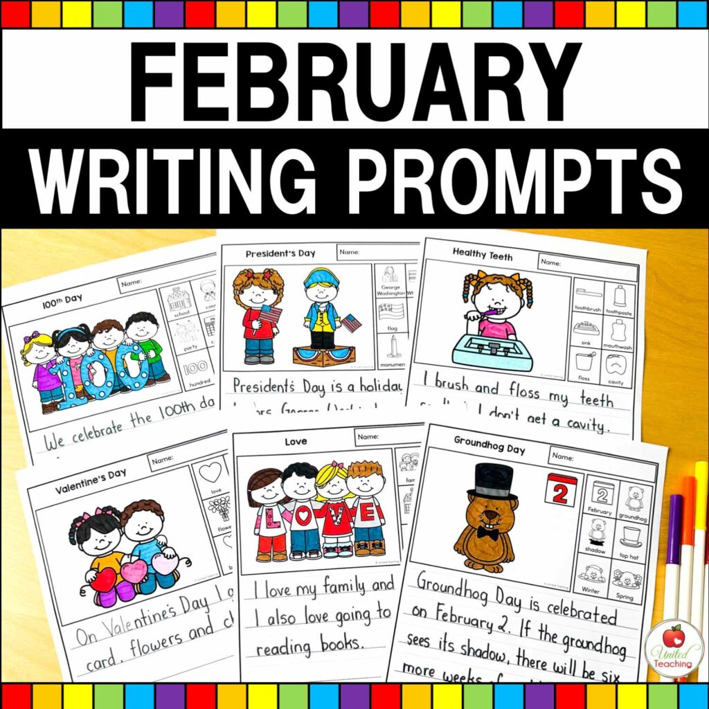 February Writing Prompts Packet