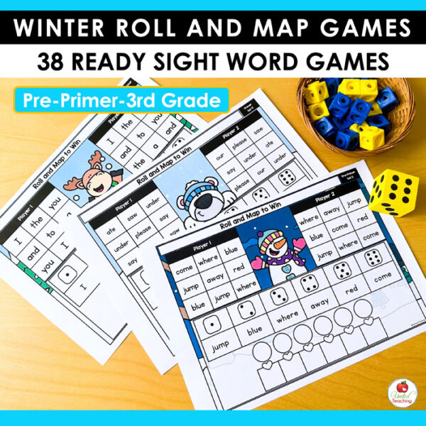 Winter Roll and Map Sight Word Games - Image 6