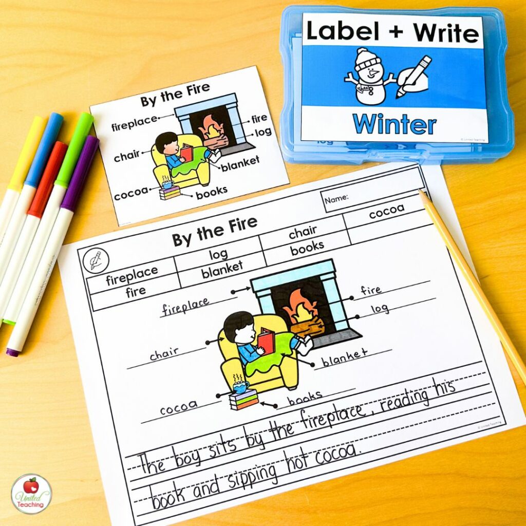 Snow Day Labeling Activity