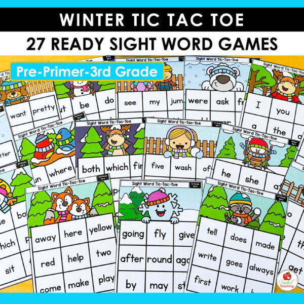 Winter Tic Tac Toe Sight Word Games - Image 5