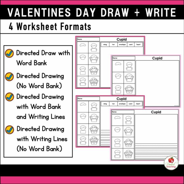 Valentine's Day Draw and Write Packet - Image 6