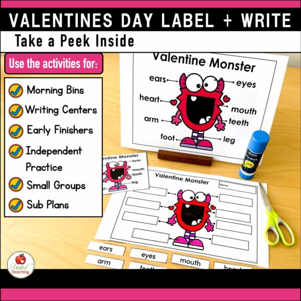 Valentine's Day Label and Write Packet - Image 3