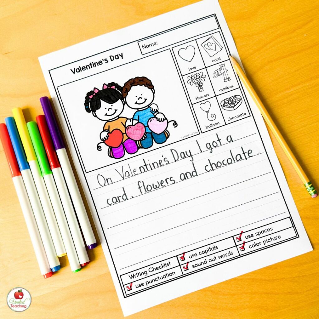 Valentine's Day writing prompts for February