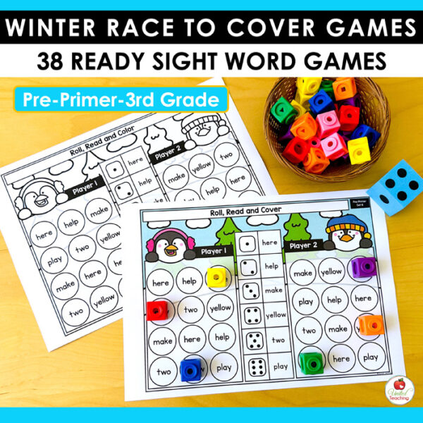 Winter Race to Cover Sight Word Games Packet - Image 6