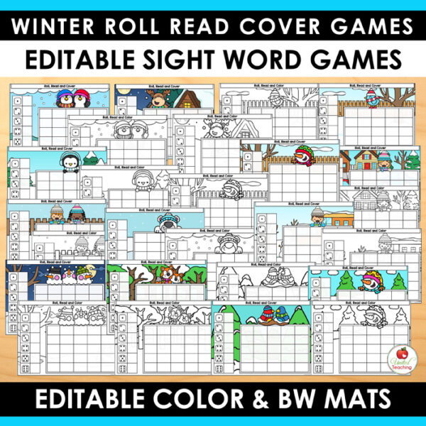 Roll and Read Winter Sight Word Games - Image 4