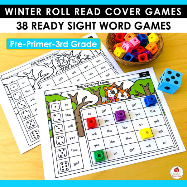 Roll and Read Winter Sight Word Games - Image 5