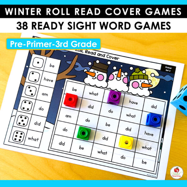Roll and Read Winter Sight Word Games - Image 6