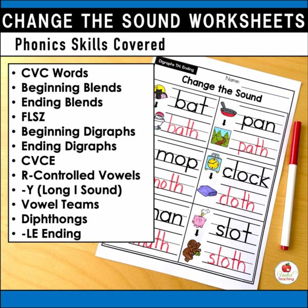 Change the Sound Worksheets Packet - Image 3