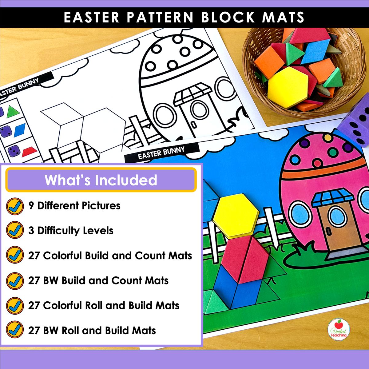 Easter Pattern Block Mats