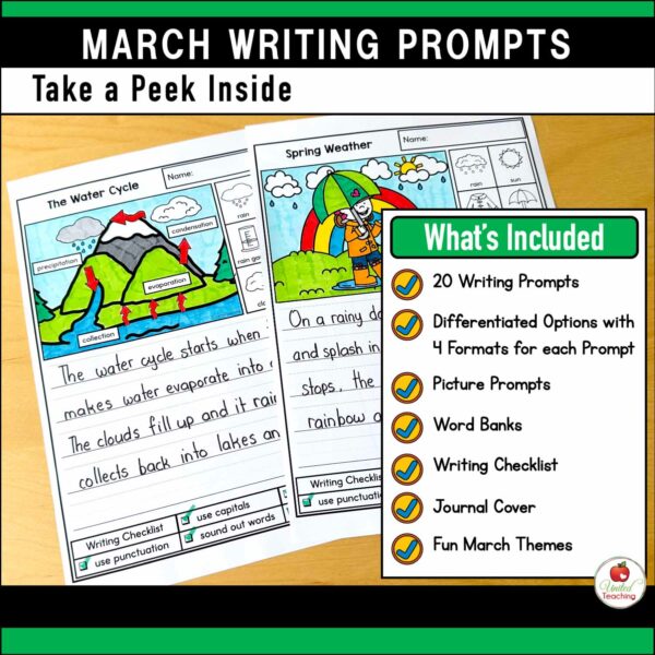 March Writing Prompts Packet - Image 2