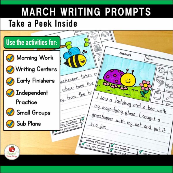 March Writing Prompts Packet - Image 3