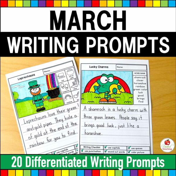 March Writing Prompts Packet Cover