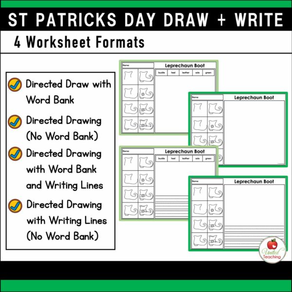 St Patrick's Day Draw and Write Packet - Image 6