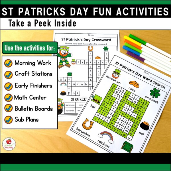 St Patrick's Day Fun Activities Packet - Image 3