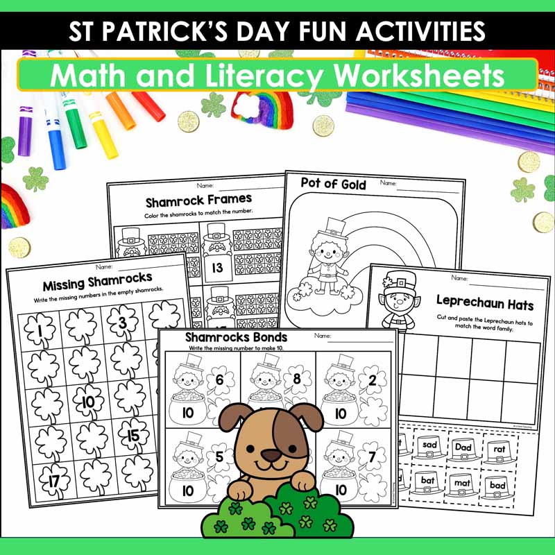 St Patrick's Day Math Worksheets