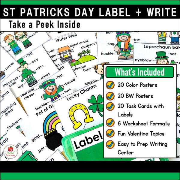 St Patrick's Day Label and Write - Image 2