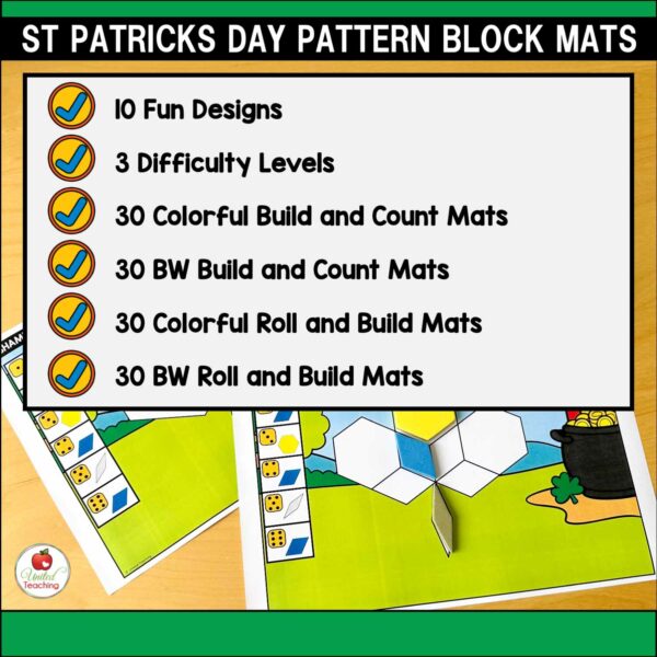 St Patrick's Day Pattern Block Mats - Image 2
