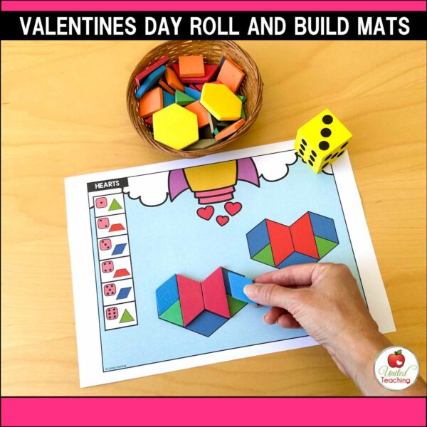 Valentine's Day Pattern Block Mats Packet - Image 3