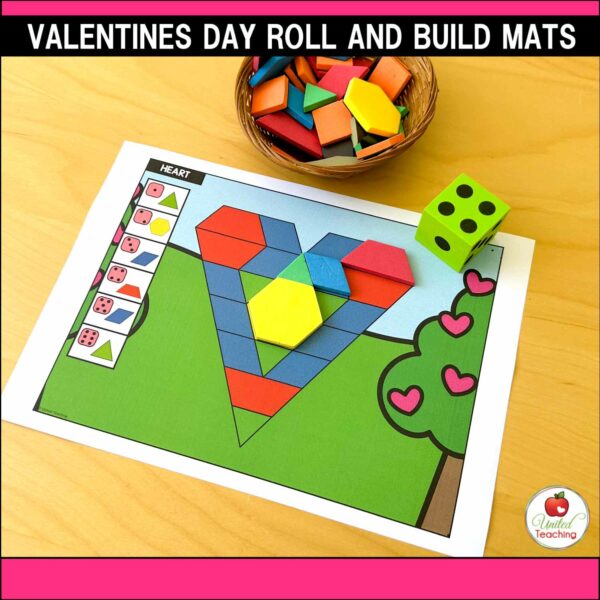 Valentine's Day Pattern Block Mats Packet - Image 4