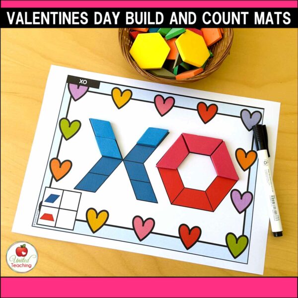 Valentine's Day Pattern Block Mats Packet - Image 8