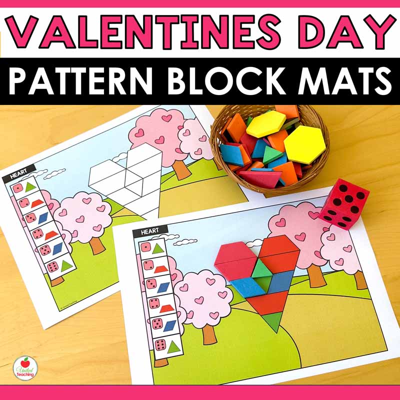 Valentine's Day Pattern Block Mats