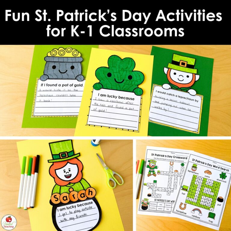 Fun St Patrick's Day Activities for K-1 Classrooms