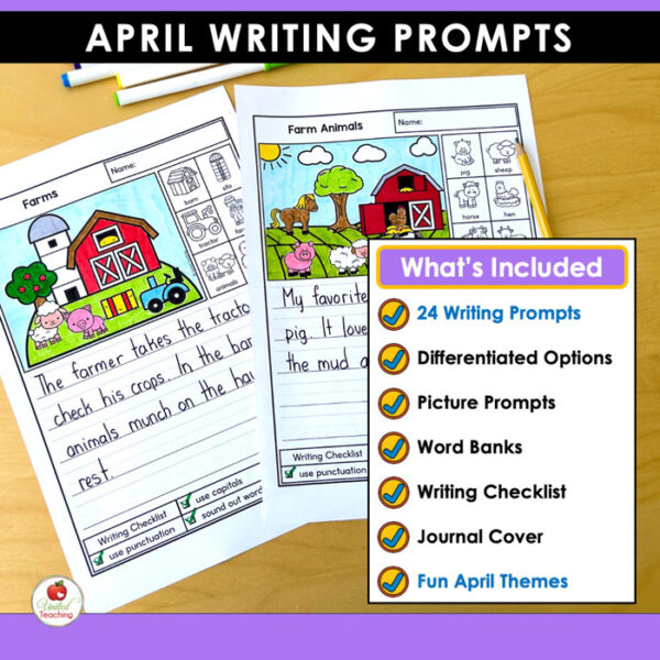 April Writing Prompts Packet - Image 2