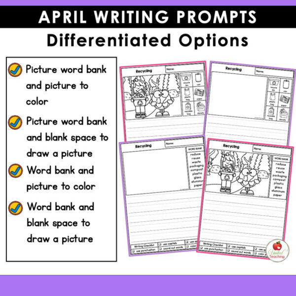 April Writing Prompts Packet - Image 7